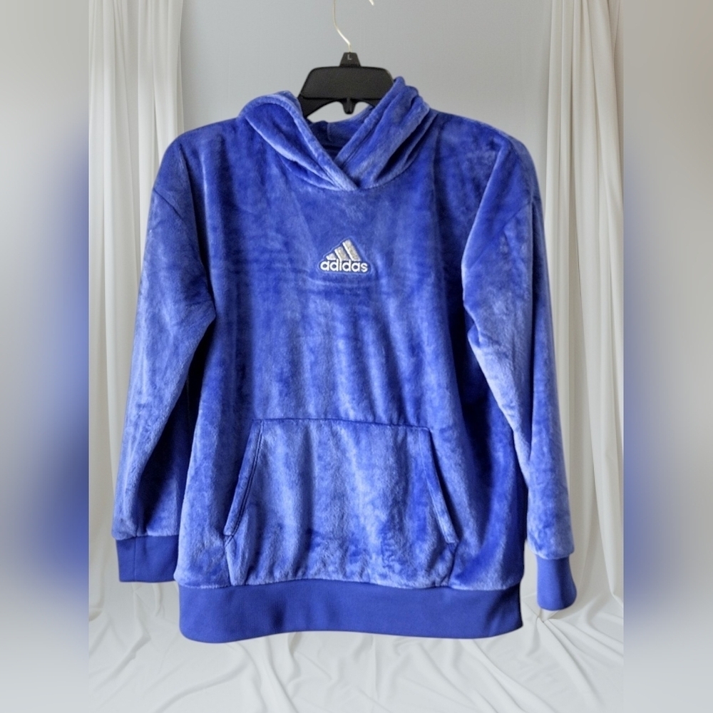 Girls Adidas Hooded Fleece Sweatshirt Size XL
